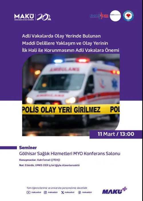 Adli Vakalarda Olay Yerinde Bulunan Maddi Delillere Yaklaşım ve Olay Yerinin İlk Hali İle Korunmasının Adli Vakalara Önemi