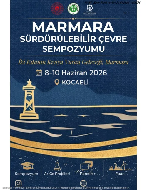 1. Marmara Sustainable Environment Symposium