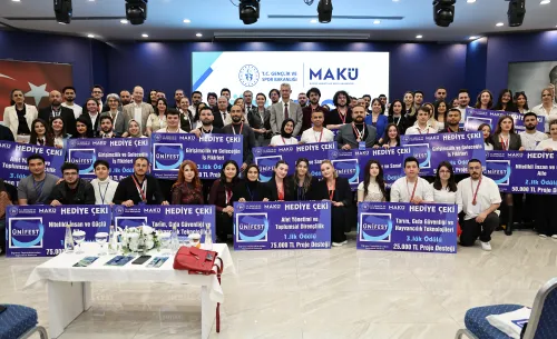 At MAKÜ's youth projects summit, 1.5 million TL project support was given to 30 projects