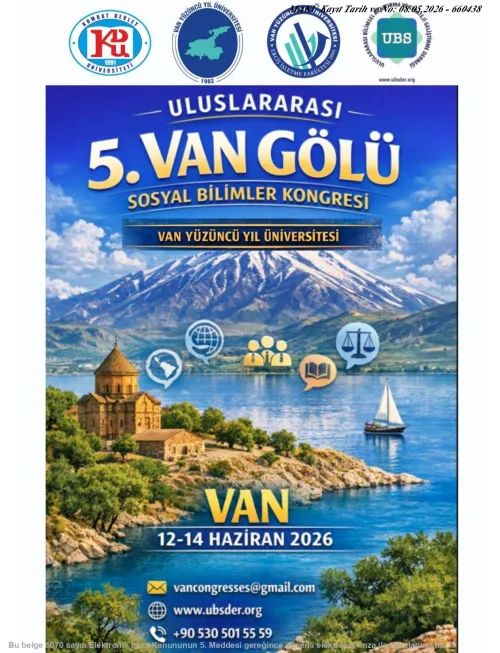 Uluslararası 5. Van Gölü Sosyal Bilimler Kongresi