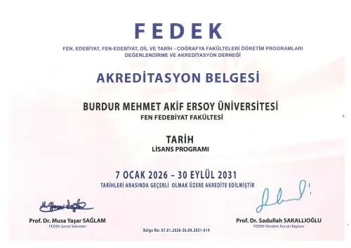 MAKÜ Fen-Edebiyat Fakültesi’ne FEDEK’ten çifte akreditasyon