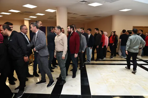 MAKÜ’de bayramlaşma töreni düzenlendi
