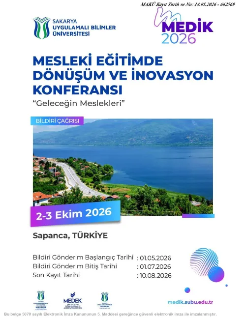 Mesleki Eğitimde Dönüşüm ve İnovasyon Konferansı (MEDİK2026)