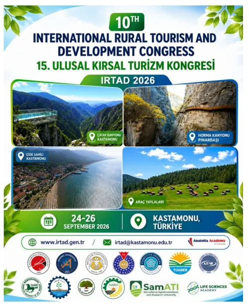 10. Uluslararası Kırsal Turizm ve Kalkınma Kongresi (IRTAD) ile 15. Ulusal Kırsal Turizm Kongresi