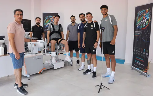MAKÜ Spor Bilimleri’nde Alanyasporlu futbolculara performans testi