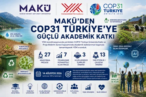 MAKÜ's strong academic contribution to COP31 Turkey process