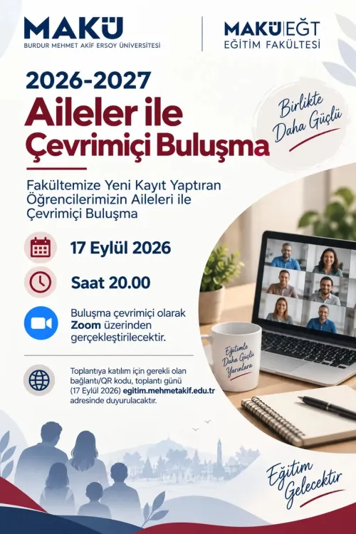 2026-2027 Aileler ile Çevrimiçi Buluşma