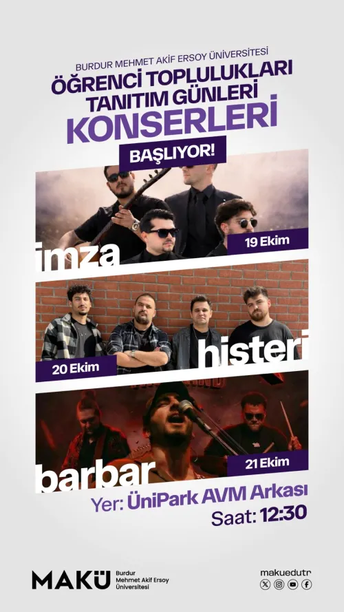 Topluluk Tanıtım Günleri Konserleri Başlıyor!