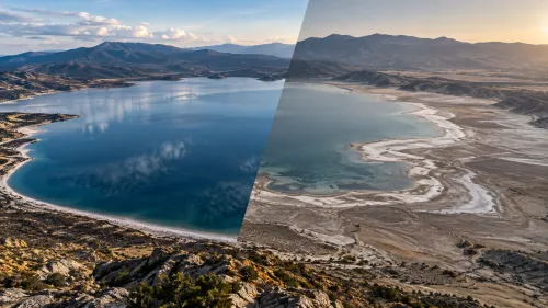 Burdur Gölü, incelenen göller arasında en büyük yüzey kaybını yaşadı